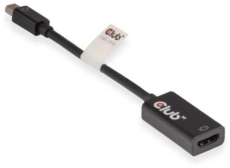 CLUB 3D CAC-2170 Mini DisplayPort 1.2 į HDMI 2.0 UHD aktyvus adapteris