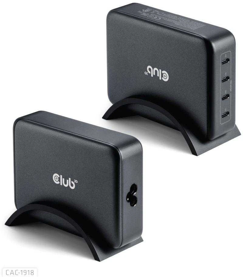 Įkroviklis Club 3D CAC-1918 Universali 4xUSB-C 240W
