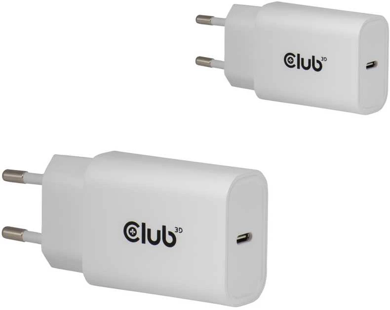 Įkroviklis Club 3D Club3D Lifestyle Ladegerät USB-C 30Watt, 2Stk baltas retail