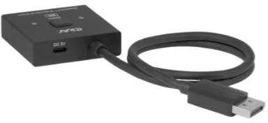 DisplayPort skirstytuvas su maitinimo jungtimi