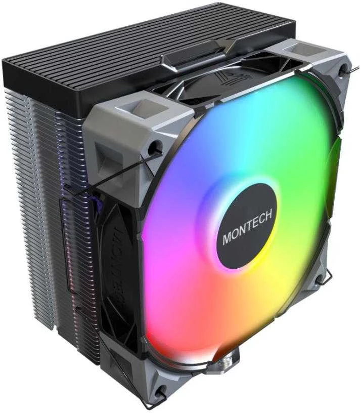 Montech NX400 Juodas procesoriaus aušintuvas, ARGB – 120mm, juodos spalvos