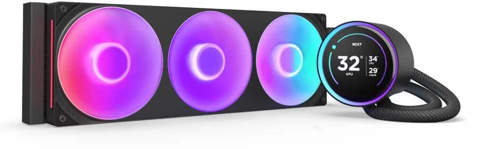 NZXT Kraken Elite 360 RGB V2 LCD juoda