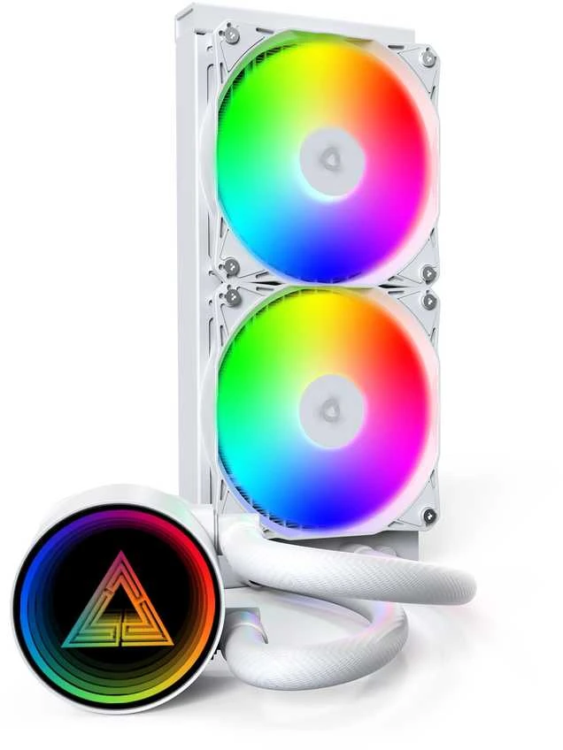 Montech LightFlow 240 – baltas ARGB aušintuvas