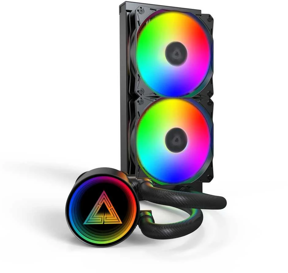 Montech LightFlow 240 aušintuvas su RGB ventiliatoriais