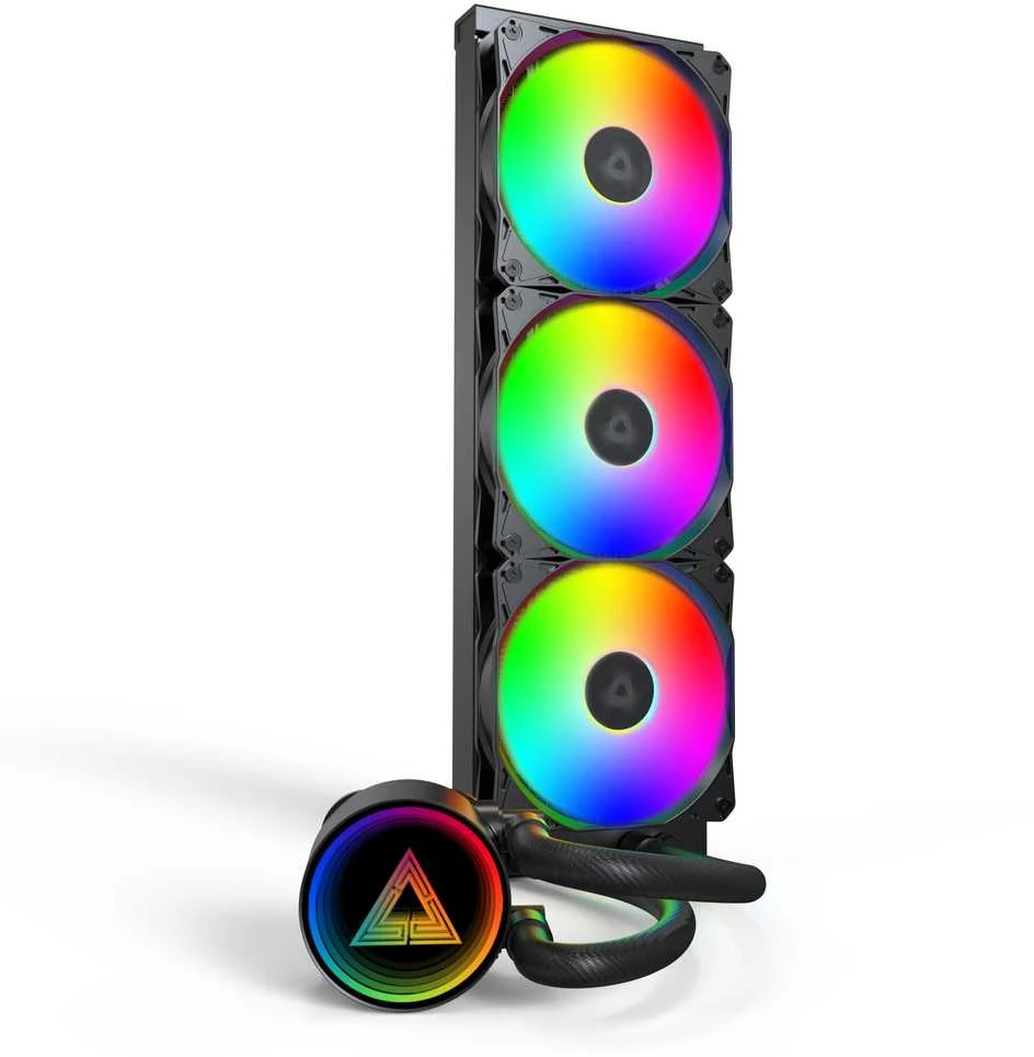 Montech LightFlow 360mm radiatorius su RGB ventiliatoriais