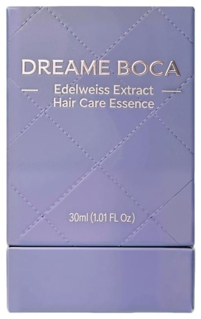 Dreame Boca Edelweiss Extract Hair Care Essence Atkuriamoji plaukų esencija su alpinėmis liūtpėdėmis, 30 ml aprašymas - Prekės nuotrauka