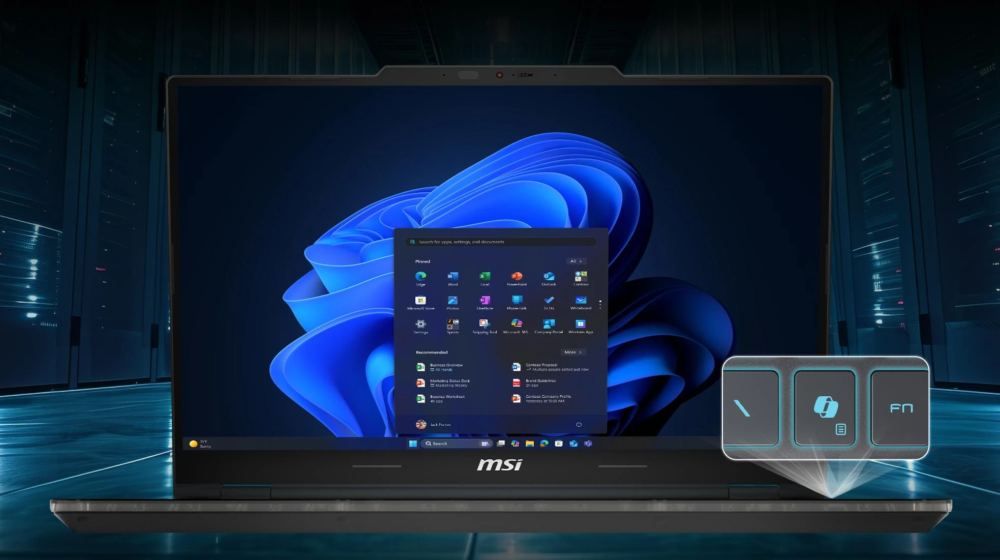 Nešiojamas žaidimų kompiuteris MSI Cyborg A17 AI B2HWFKG | 17.3
