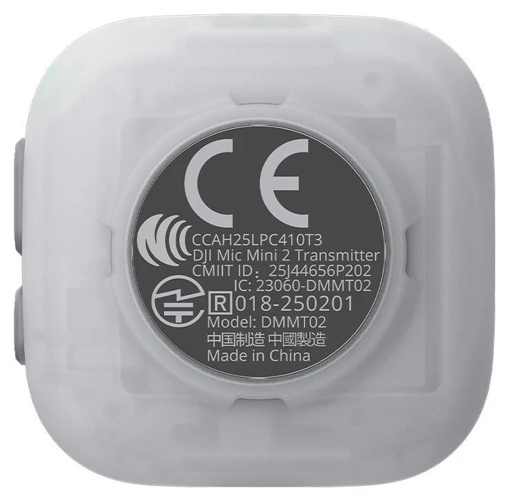 Belaidis mikrofonas DJI Mic Mini 2, Baltas