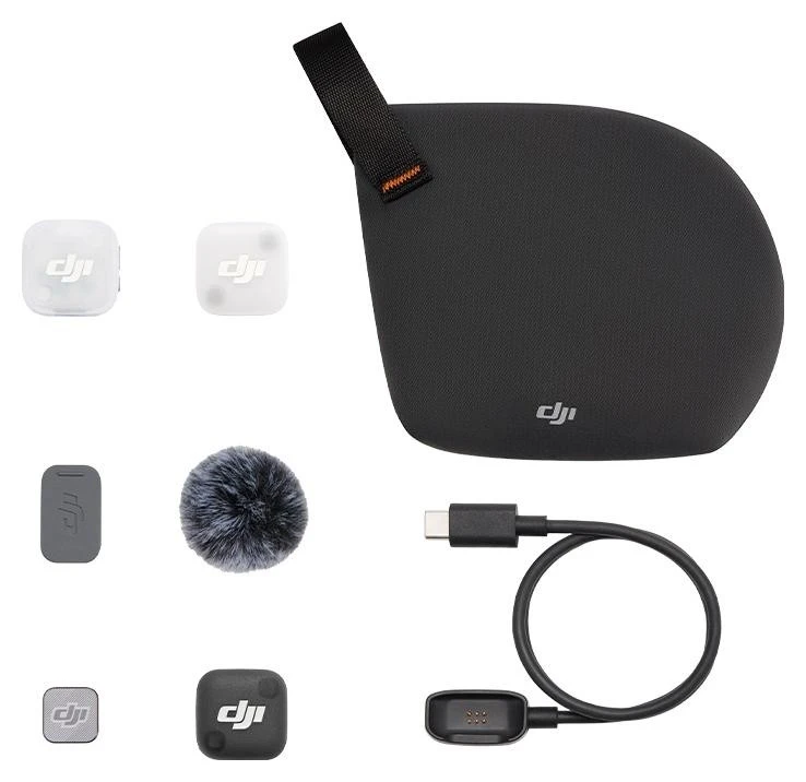 Belaidis mikrofonas DJI Mic Mini 2, Baltas