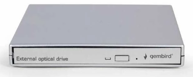 Kietasis diskas Gembird DVD-USB-021-SV External USB DVD drive, sidabrinis