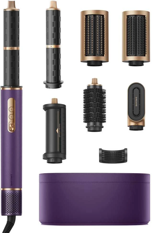 Plaukų formavimo šukos Dreame Airstyle Pro, violetinės/aukso spalvos