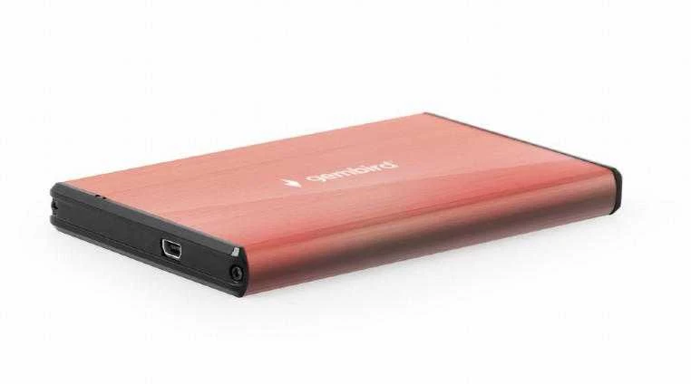 rožinis 2,5 colio HDD korpusas su USB jungtimi