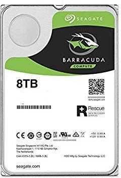 Vidinis kietasis diskas „Seagate BarraCuda“ 3,5 colio 8 TB SATA3 5400 RPM 256 MB