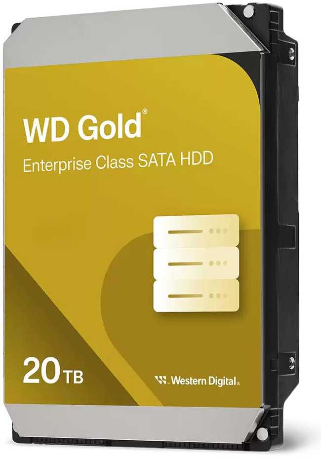 HDD WESTERN DIGITAL Gold 20TB 512 MB 7200 rpm 3,5" WD203KRYZ