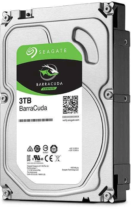 Vidinis HDD Seagate BarraCuda 3.5'' 3TB SATA3 5400RPM 256MB