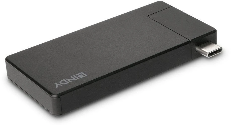 USB-C dokų stotis - LINDY DST-Micro 4K HDMI, 100W PD, USB 3.2 Gen 1