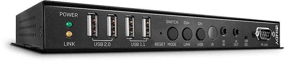 AV Prailgintuvas - LINDY 4K HDMI ir USB per IP Prailgintuvas, 100 m, Juodas