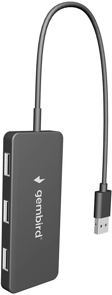 GEMBIRD USB 2.0 4 prievadų šakotuvas juodas