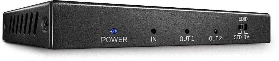 LINDY HDMI skirstytuvas – priekinis skydelis su indikatoriais