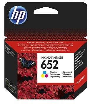 „Hewlett Packard“ (HP) HP 652 trijų spalvų originali rašalo kasetė „Ink Advantage“ (200 puslapių)