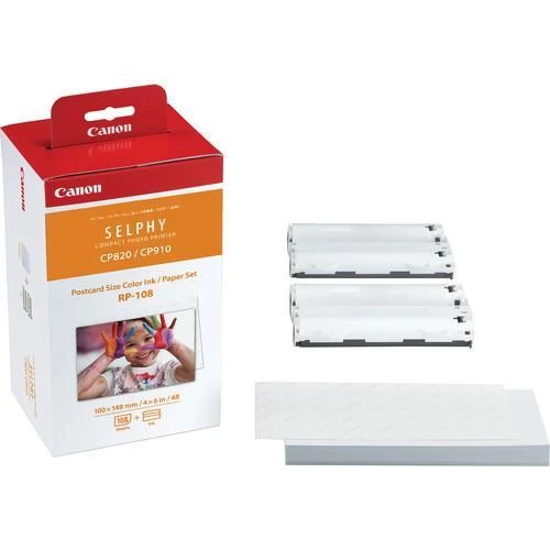 Canon Color Ink / Paper Set for SELPHY CP1300 Spausdintuvas RP-108 |  Varle.lt