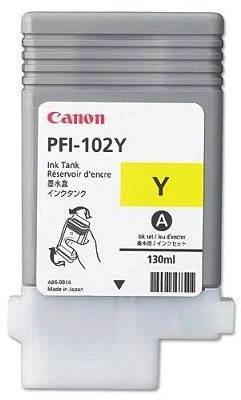 Rašalas Canon PFI102Y yellow dye | 130ml | LP17/LP24/iPF500/iPF6X0/iPF7X0