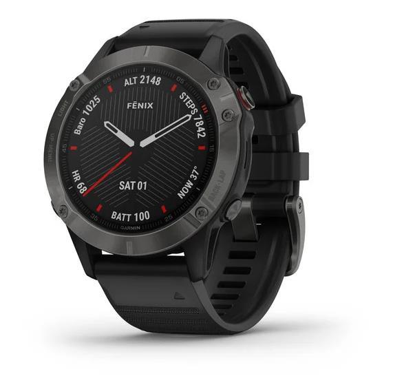 Išmanusis laikrodis Garmin fenix 6 Pro Sapphire, Anglies pilkumo DLC su  juodu dirželiu | Varle.lt