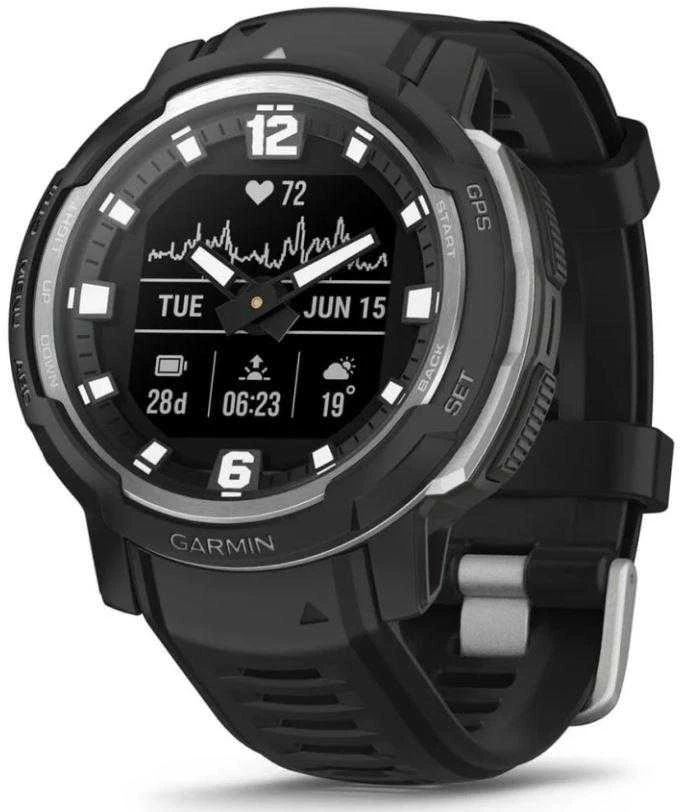Išmanusis laikrodis Garmin Instinct® Crossover - Standard Edition, Juodos spalvos