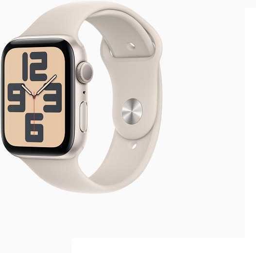 Išmanusis laikrodis Apple Watch SE GPS 40mm Starlight Aliuminio dėklas su Starlight Sport Band - S/M