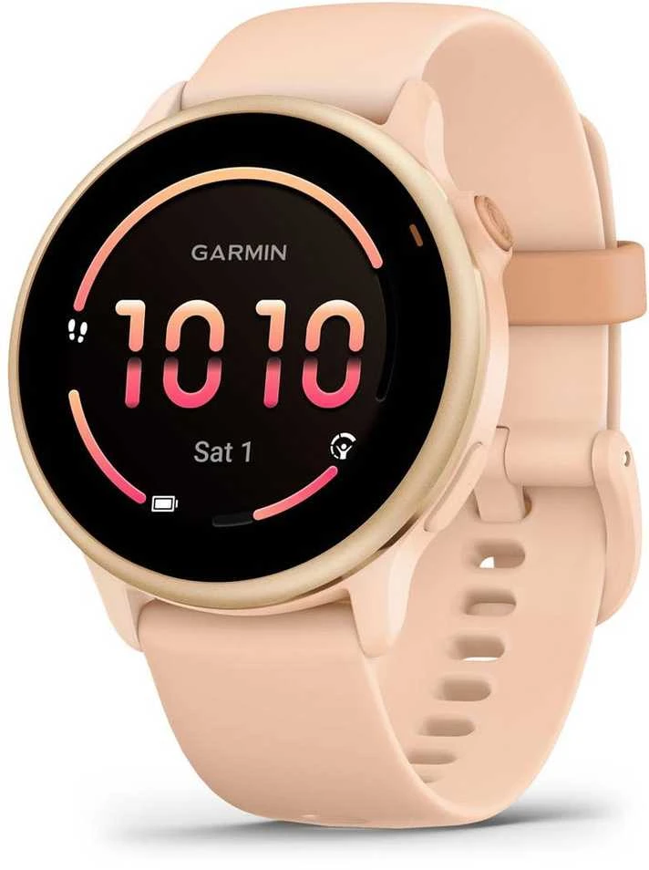 Išmanusis laikrodis Garmin vívoactive® 6, Metalinės šviesiai rožinės spalvos su šviesiai rožiniu dirželiu