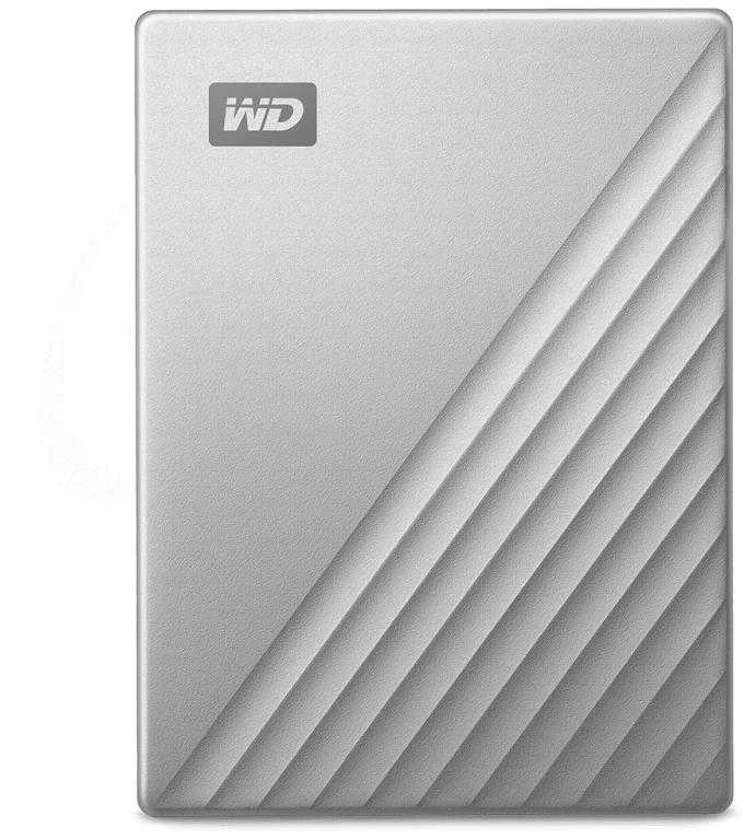 Kietasis diskas Western Digital „My Passport Ultra 2TB“ Mėlyna USB-C/USB3.0 HDD 2,5 colio metalinės apdailos RTL nešiojamas išorinis diskas
