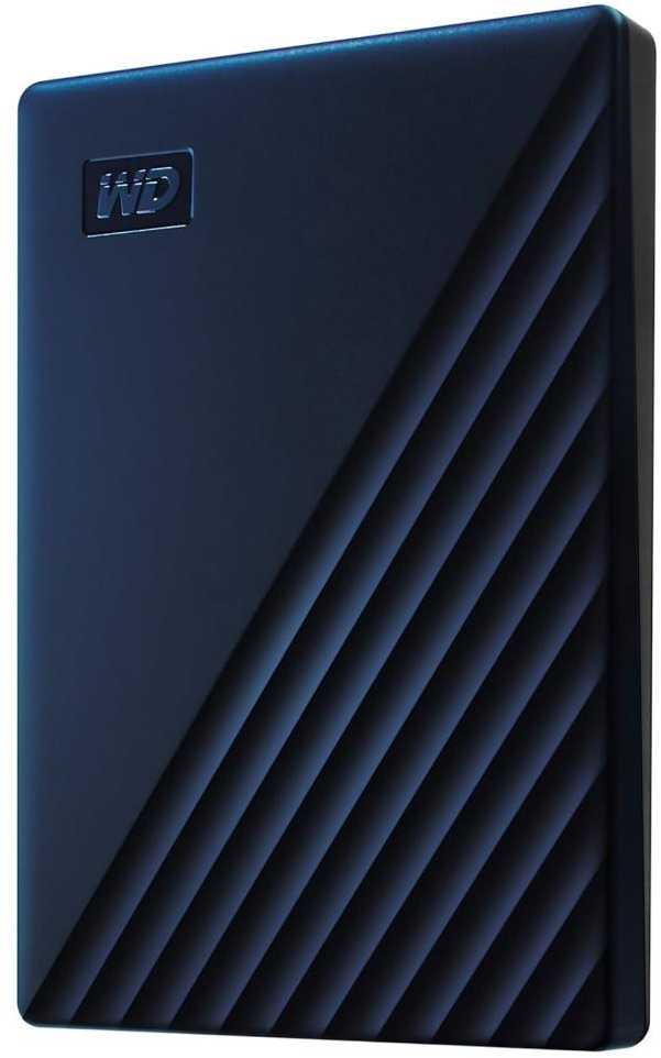 Išorinis kietasis diskas HDD WESTERN DIGITAL My Passport for Mac WDBA2F0050BBL-WESN 5TB USB-C USB 3.2 Colour Midnight Mėlyna WDBA2F0050BBL-WESN