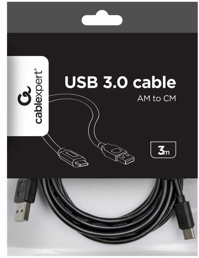 Gembird Cablexpert | USB 2.0 AM–C tipo laidas (AM/CM), 3 m | USB-C–USB-A USB Type-C (kištukas) | USB 2 AM (kištukas)
