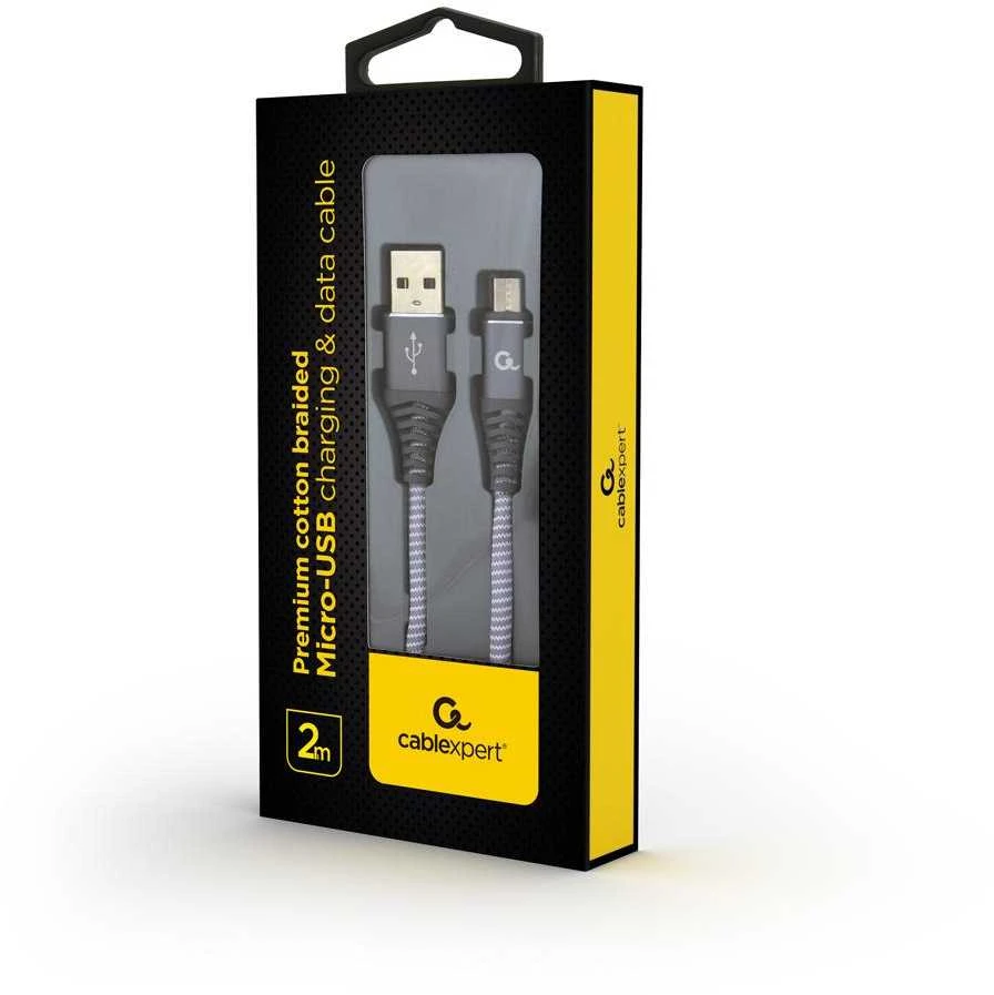 KABELAS USB2 Į MICRO-USB 2M/CC-USB2B-AMMBM-2M-WB2 GEMBIRD