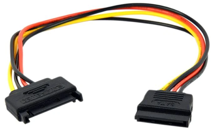 GEMBIRD CC-SATAMF-01 SATA maitinimo prailginimo kabelis 15 kontaktų M/F 30 cm