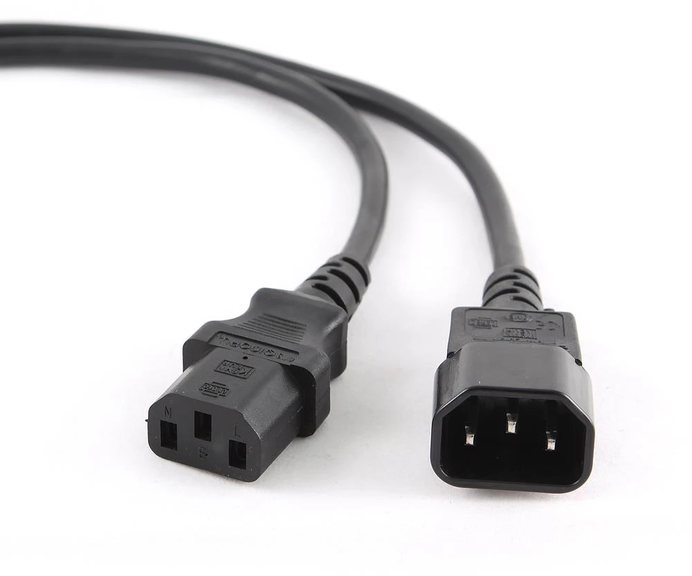 Gembird Cablexpert | PC-189 | Juodas | C14 coupler | C14 coupler