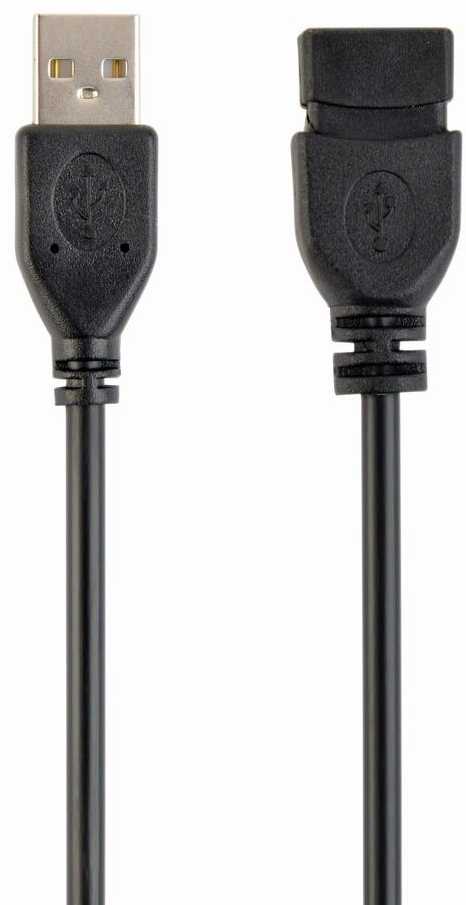 GEMBIRD CCP-USB2-AMAF-15C Gembird USB 2.0 A- A-socket 15ft cable juodas