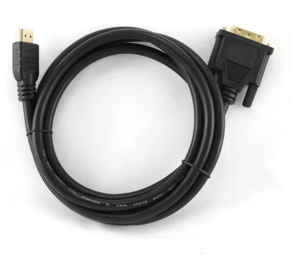 GEMBIRD CC-HDMI-DVI-0.5M Gembird HDMI-DVI kištukas-kištukas kabelis su auksinėmis jungtimis, 0.5m
