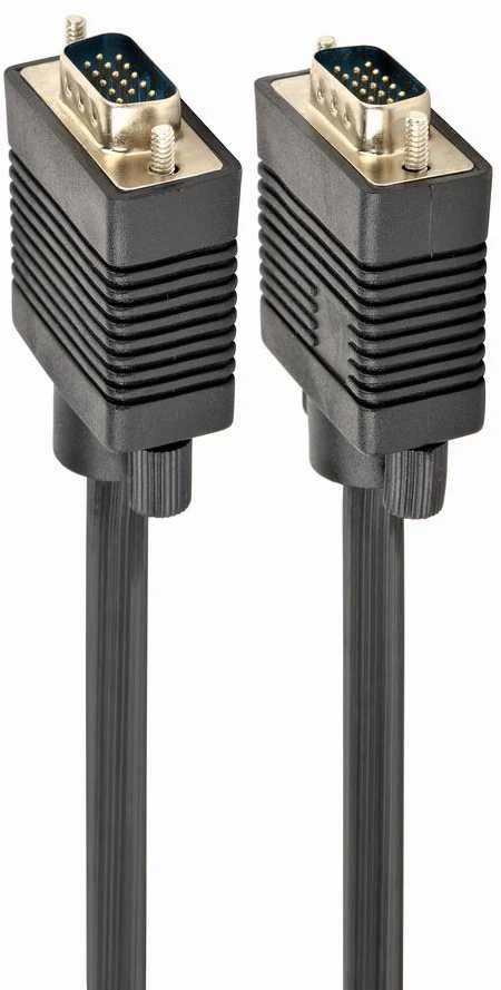 Gembird „Cablexpert Premium VGA HD15M/HD15M“ dvigubai ekranuotas su 2 ferito šerdimis, 15M kabelis, Juodas | Cablexpert