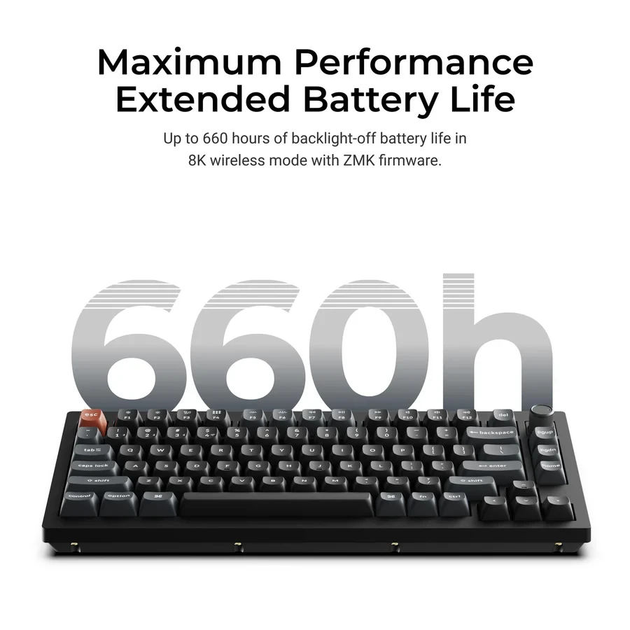 Belaidė mechaninė klaviatūra Keychron V1 Ultra Wireless | Hot Swappable | RGB | Banana tipo jungikliai