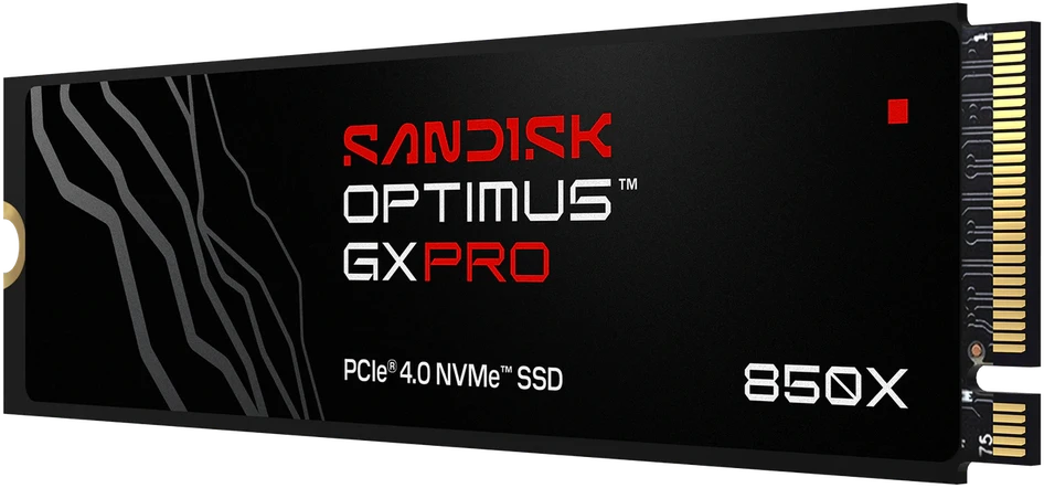 Kietasis diskas SanDisk Optimus GX PRO 850X 2TB M.2 PCIe 4.0 NVMe, be radiatoriaus
