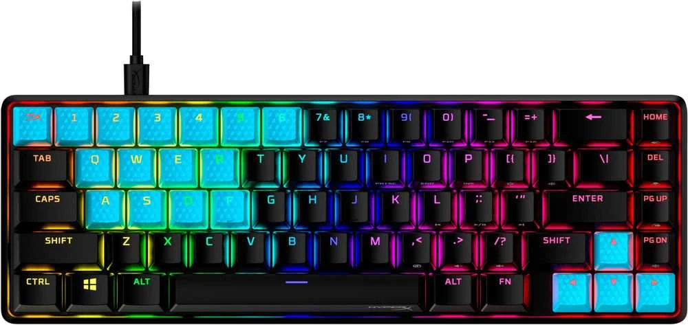Pakaitiniai klavišai HyperX Rubber Keycaps, mėlynos spalvos (US)