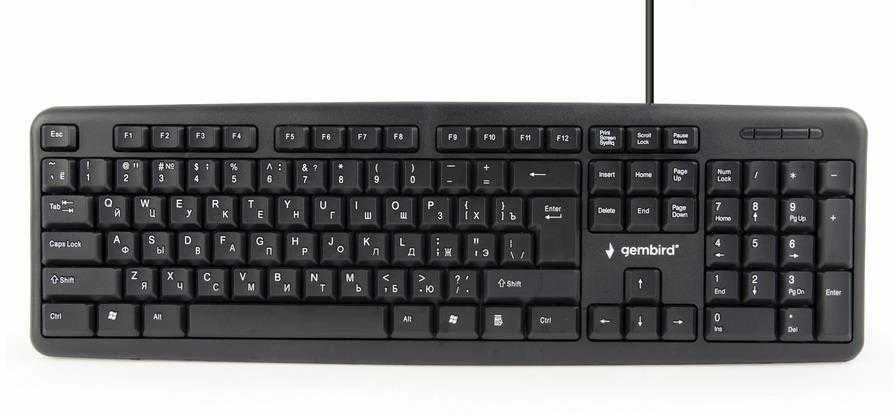 Klaviatūra Gembird KB-U-103-RU EN/RU