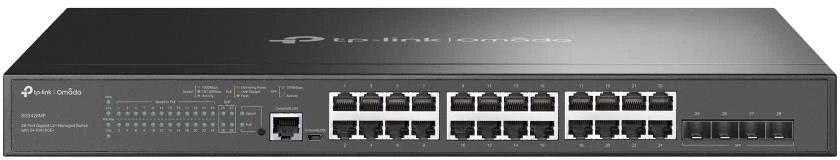 Šakotuvas TP-LINK | Valdomas L2 komutatorius | TL-SG3428MP | Valdomas L2+ | Montuojamas į stelažą | SFP jungčių kiekis: 4 | Maitinimo šaltinio tipas: Vienvietis