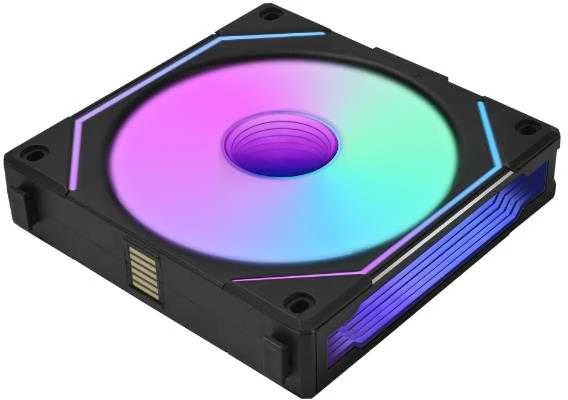 Lian Li UNI FAN SL-INF Wireless korpuso ventiliatorius, ARGB, PWM – Reverse Blade, 120mm, juodos spalvos