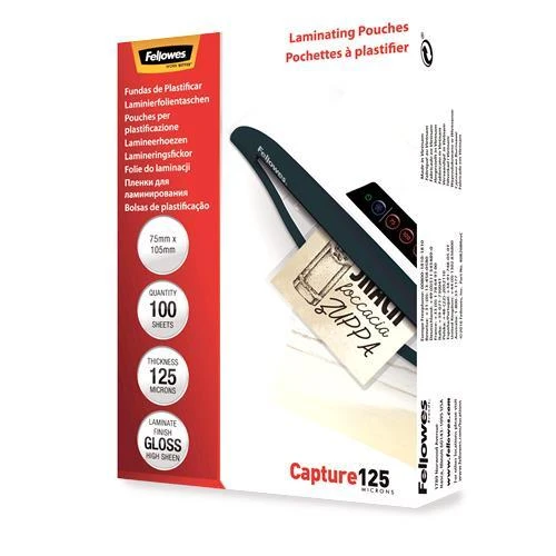 Fellowes Laminavimo popierius A6 Glossy 125micron