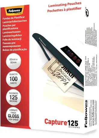Fellowes ImageLast Blizgūs laminavimo vokeliai 125 mik., 100 vnt. (5306702)