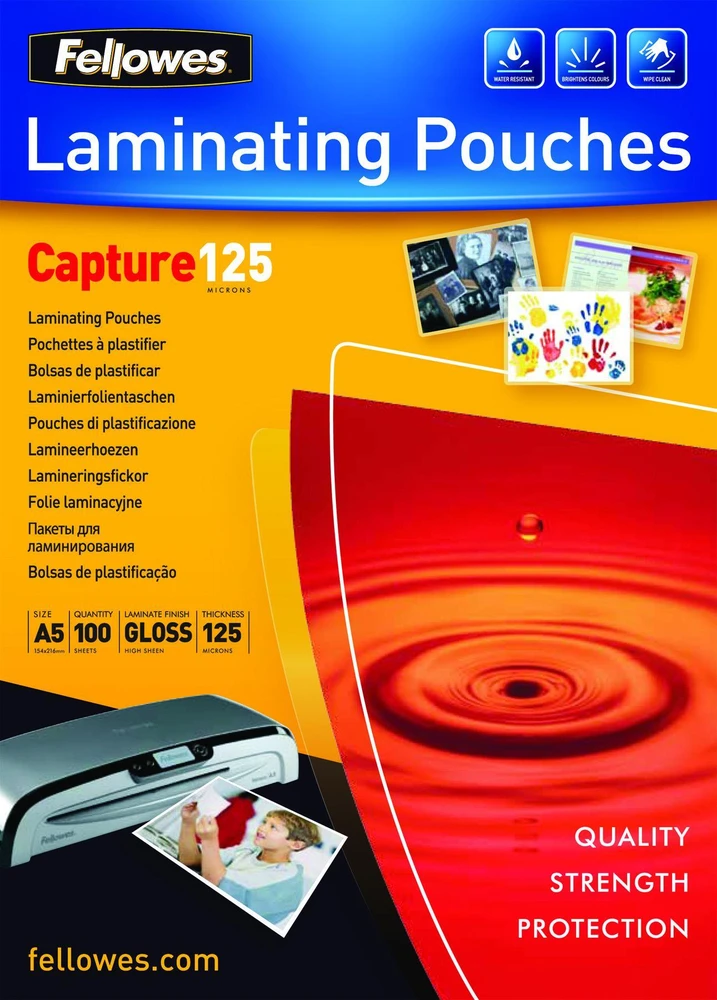 FELLOWES IL LAMINAVIMO KOMPLEKTIS A5 125MIC 100PK