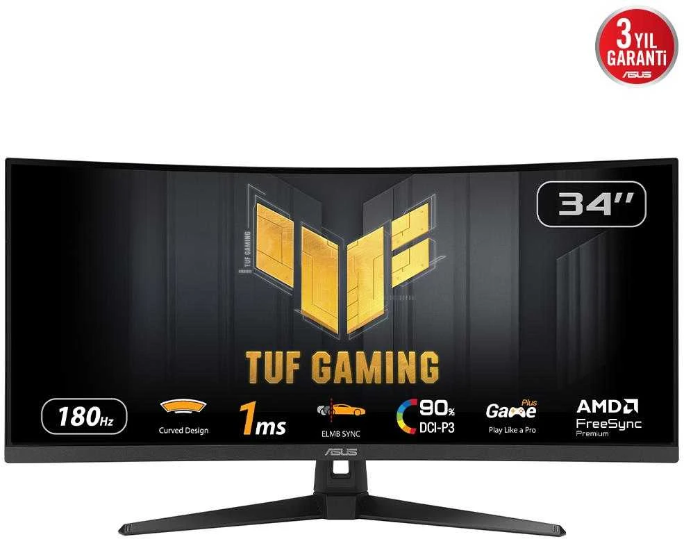Žaidimų monitorius ASUS TUF Gaming TUF Gaming VG34VQ3B, 34", 3440x1440, 180Hz, VA, 1ms