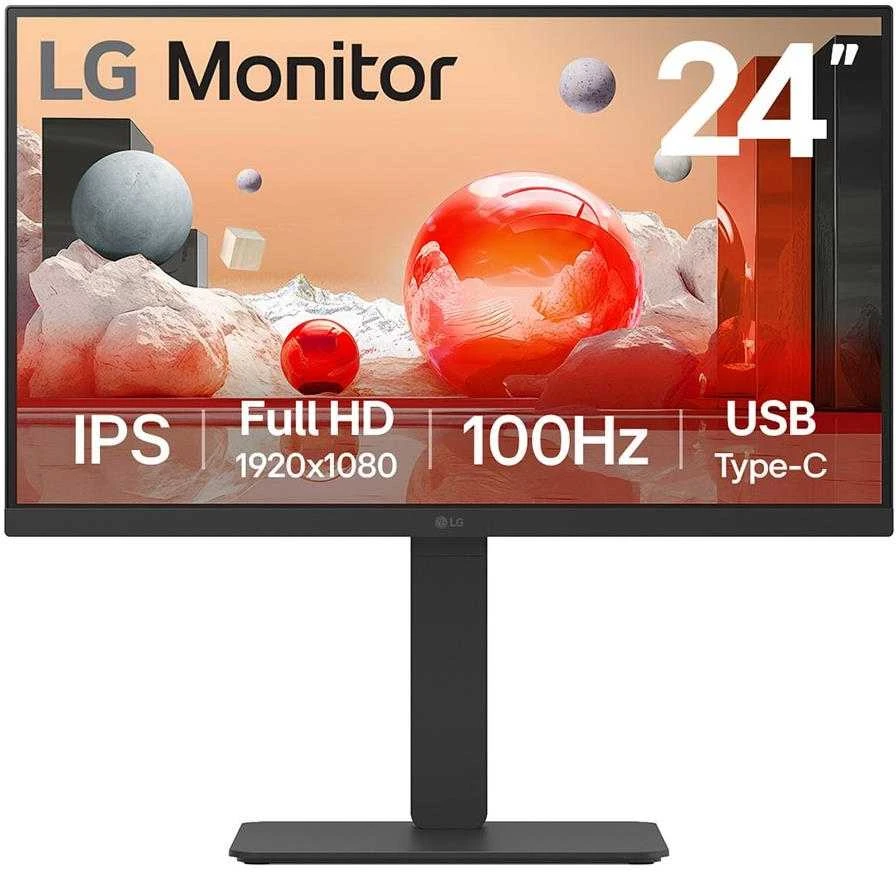 Monitorius LG | 24BA750-B | 23.8 " | IPS | FHD | 16:9 | 100 Hz | 5 ms | 1920 x 1080 pikselių | 200 cd/m² | HDMI jungtys quantity 1 | Juodas